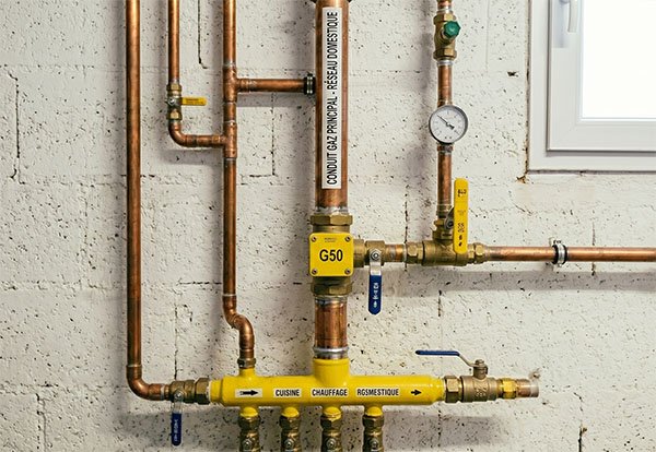 Pose conduite principale gaz